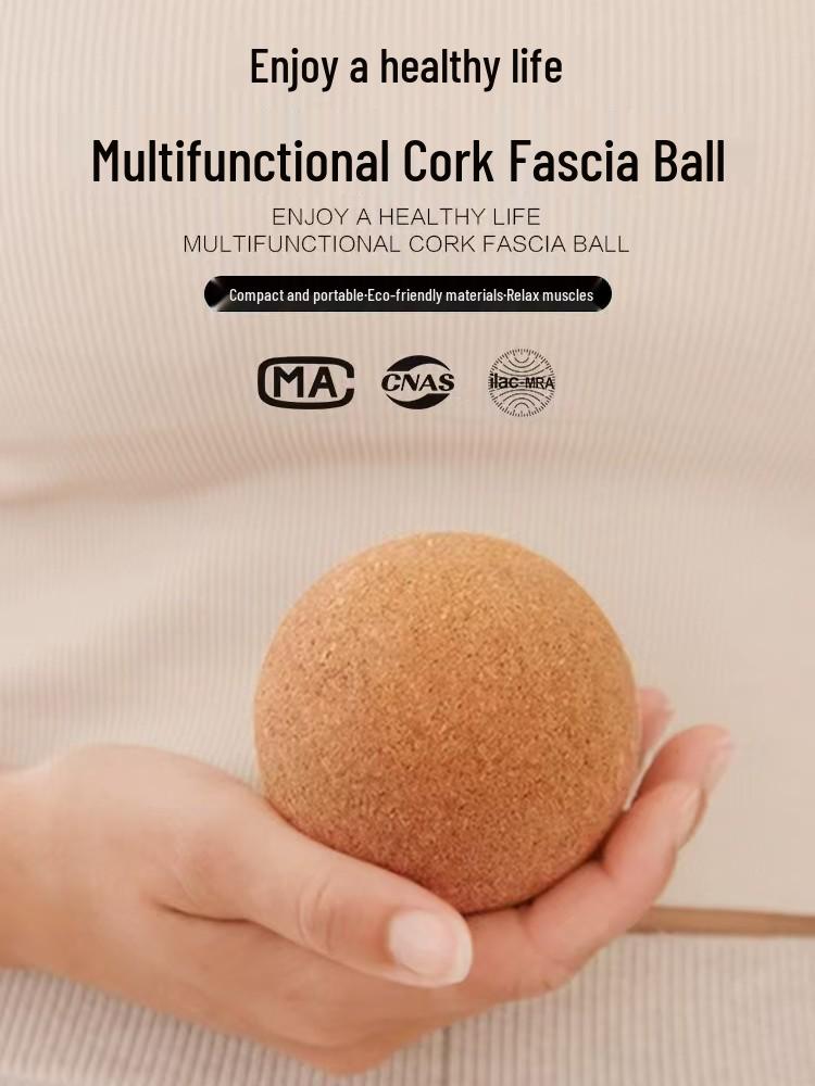 High-Density Cork Yoga Massage Ball