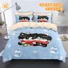 Desire4 Milk Velvet Four-piece Cartoon Quilt Cover Bed Sheet Winter