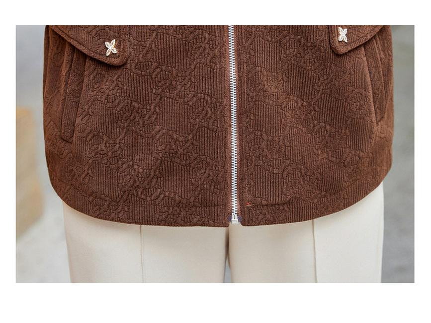 Autumn Corduroy Cardigan Jacket for Middle-Aged & Elderly Women