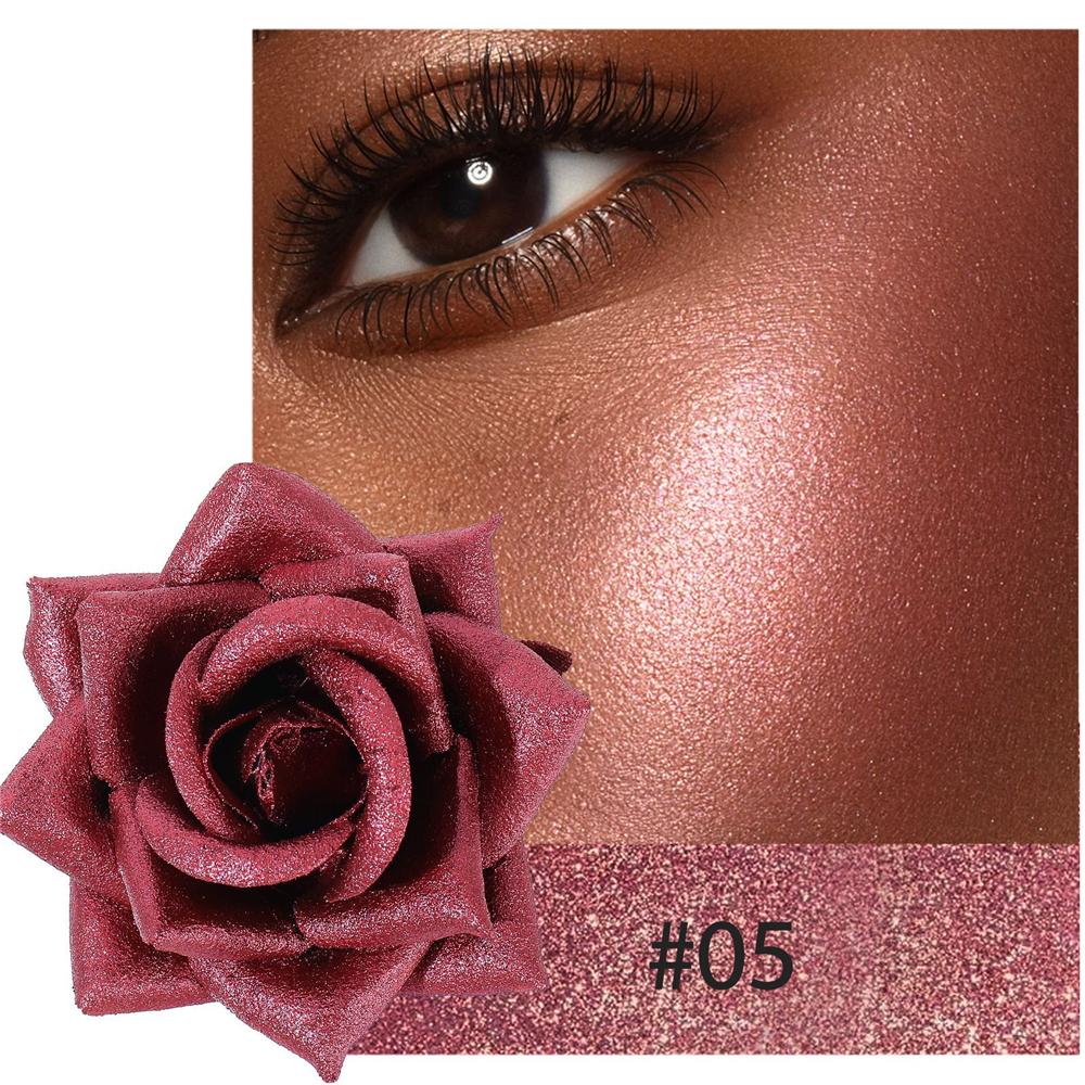 

3D Rose Petal Blush Highlights Natural Makeup Brightening Cheek Long Lasting Waterproof Matte Highlighter Shimmer Blusher Makeup рожевий червоний колір