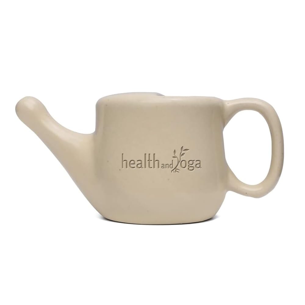 Healthandyoga® Flojar Ceramic Jal Neti Pot