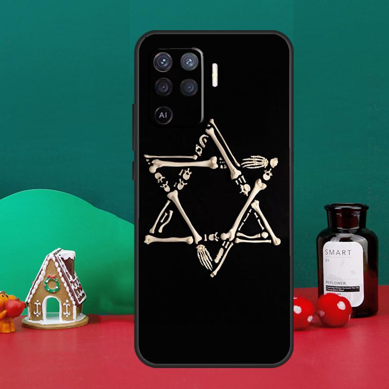 David Jewish Star Symbol Case For Oppo A5 A6 Pro A15 A18 A38 A58 A78 A98 A54 A74 A94 A17 A57 A80 A60 A40 A16 A76 A96