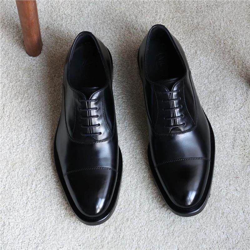 Men's leather shoes dress three joint Oxford shoes British casual wedding shoes men