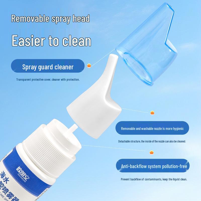 0.9% Sea Salt Gentle Nasal Spray for Dryness, Itching, Congestion, and Postoperative Care