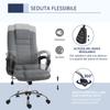 Ergonomic Presidential Office Chair Reclining and Padded with Adjustable Height and Tilt, 62 x 76 x 110-119cm