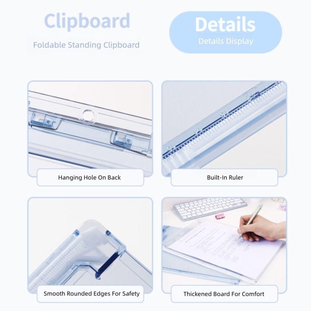 Thickening Writing Splint Transparent Plate Clamp High Quality Writing Board Clip  Gift
