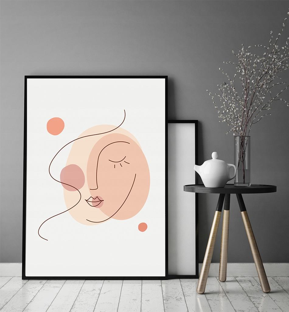 Obraz plakat w ramie 53x73 cm kobieta walentynki p723