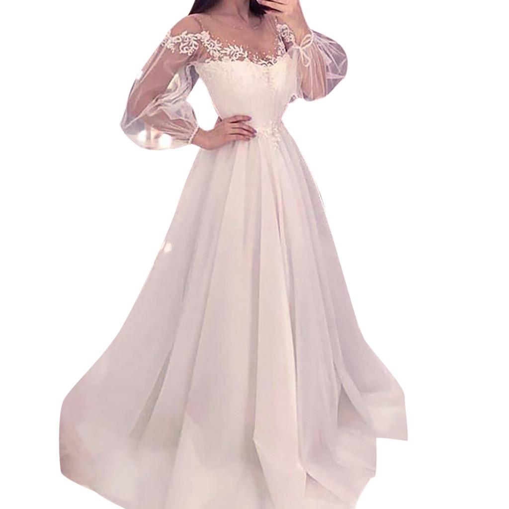 

(SU)Женское сексуальное плечо экран свадебное платье длинное платье