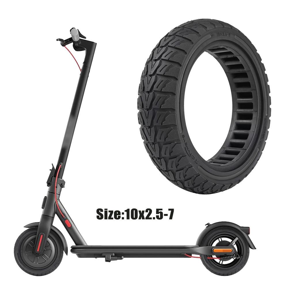 10x2.5-7 Honeycomb Tire Tubeless Solid Tire Compatible for Xiaomi Scooter 4/4 Pro Electric Scooter