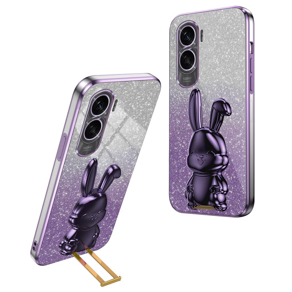 For Honor X50i 5G Kickstand Case Cute Rabbit Anti-Drop Slim Phone Case