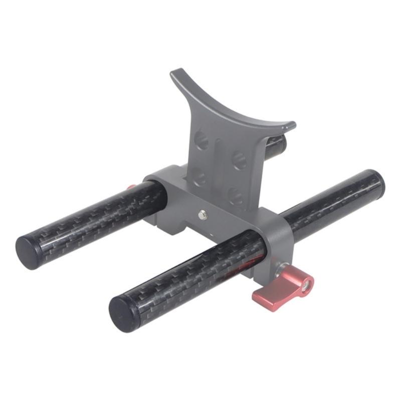 10/15/25/30/40cm Carbon Fiber Tube Rod 15mm Telephoto Lens Support for Rig Rail Clamp System Follow Focusing DSLR Camera