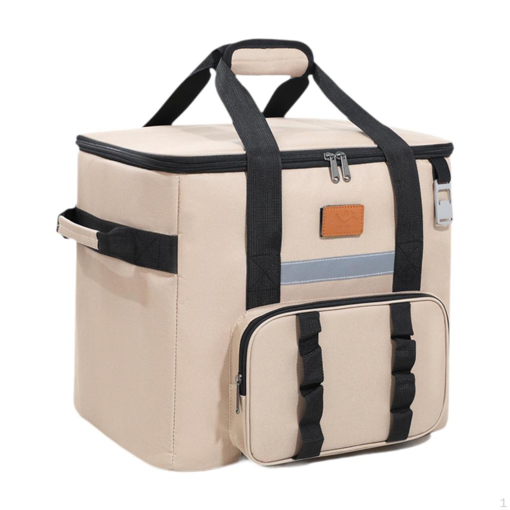Cooler Bag Lunch Box Zipper Men Women with Bottle Opener Insulated Thermal Tote for