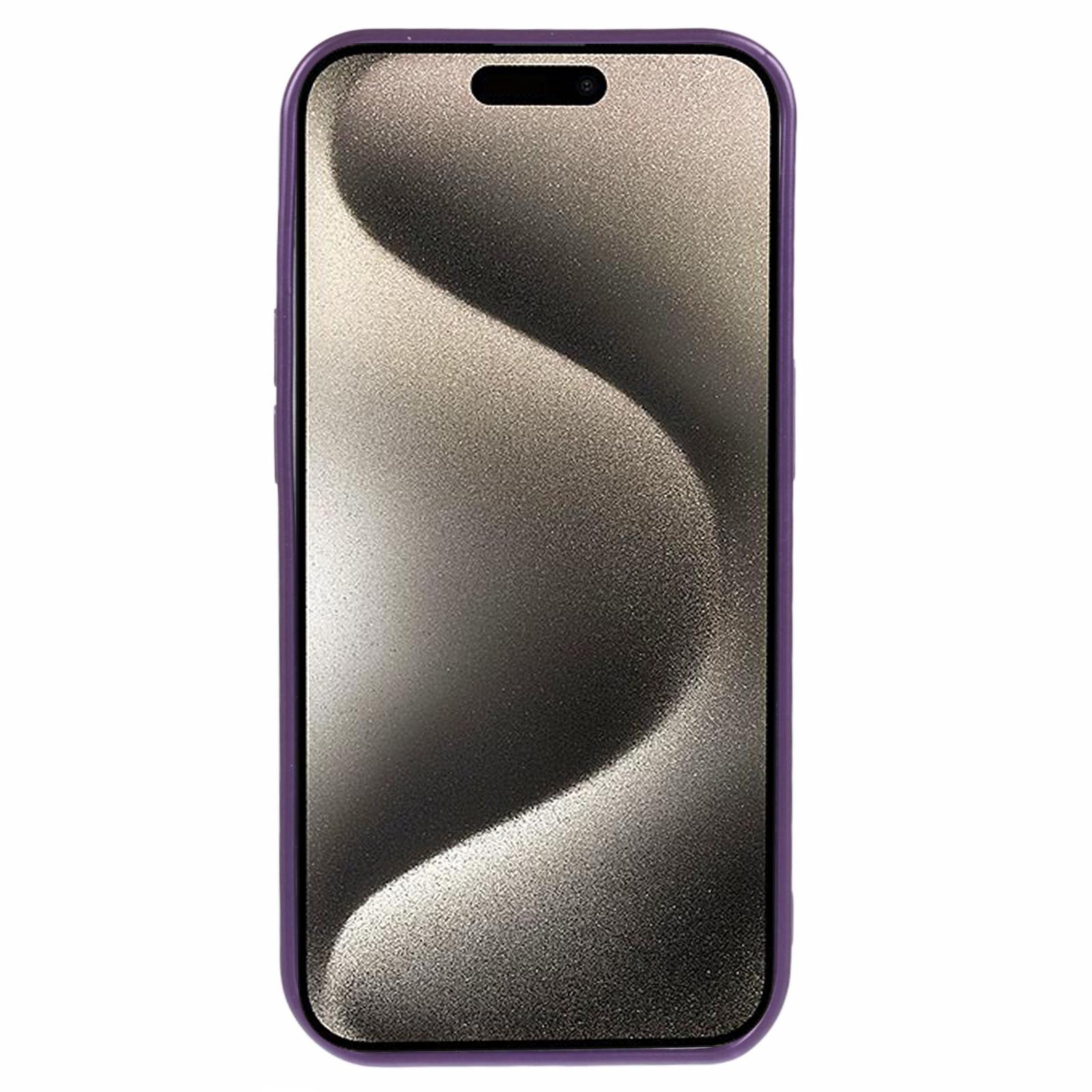 

For iPhone 15 Pro TPU Cover Compatible with MagSafe Rubberized Phone Case with Lens Film Pink
