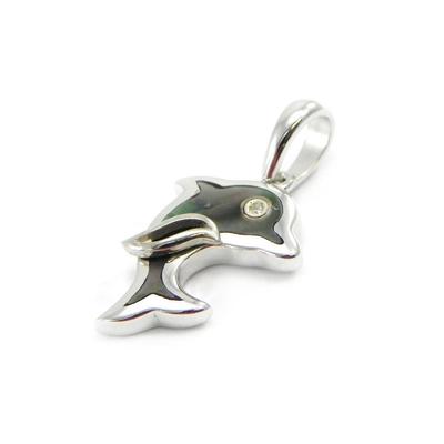 [G6939] - Silberner 'Delfin'-Anhänger