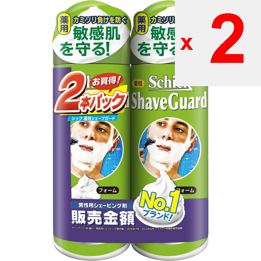 Sic japan Schick Shave Guard Schick Medicated Shave Guard Rasierschaum 200g x 2 (Quasi-Droge) Gesichtsschaum Rasierprodukte für Männer (1) Befeuchten Sie den Bart