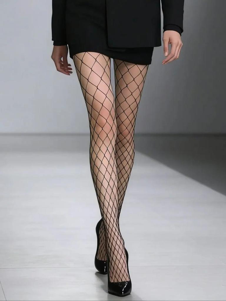 Sexy Fishnet Stockings Women'S Tights Fishnet Mesh Long Nylon Tights Body Stockings Fish Net Pantyhose High Waist Hosiery