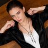 Classical Bolo Style Stainless Steel Sliding Pendant Necklace Ergonomic Design Jewelry for Comfortable Long Term Use