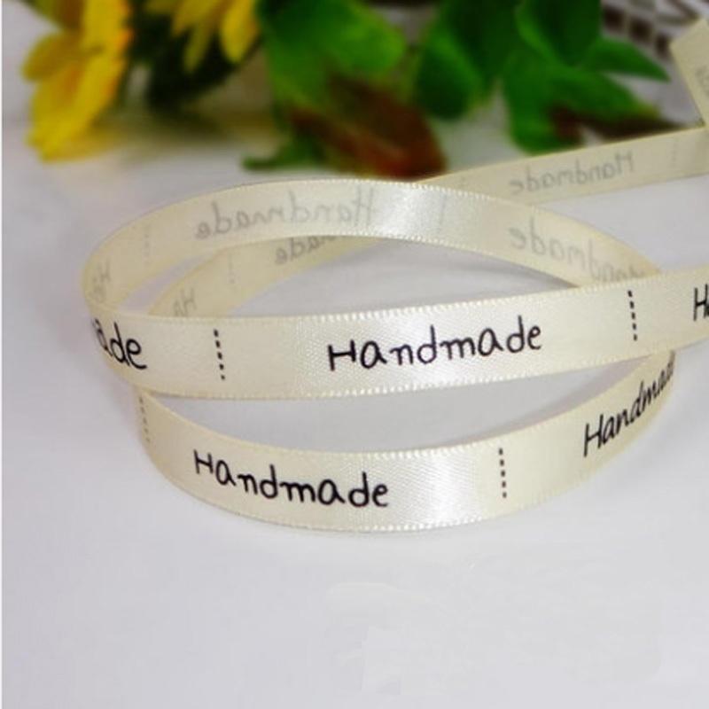 25Yards Handmade Ribbon Cream Pink Color Wrapping Silk Satin Ribbon Wedding Party Favor Gift Box Cak