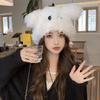 Winter Cute Plush Hat Female Cartoon Puppy Long Ears Ear Protector Head Hat Korean Version Versatile Warm Lei Feng Hat
