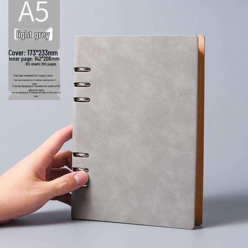 A5 Detachable 6-Hole Loose-Leaf Notebook for Meetings and Workplaces