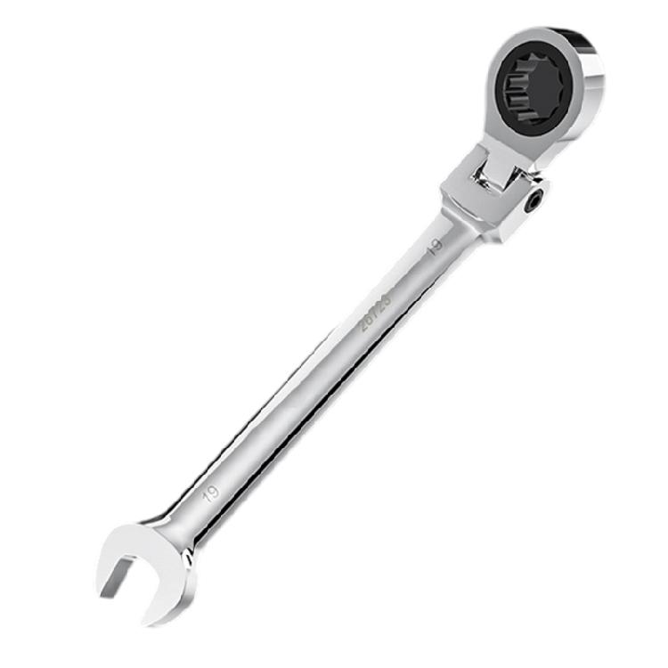 180 Degree Rotation Head Ratchets Spanner Double Head Design High Accurate Jaw Mirror Polish Alloy Steel Tool