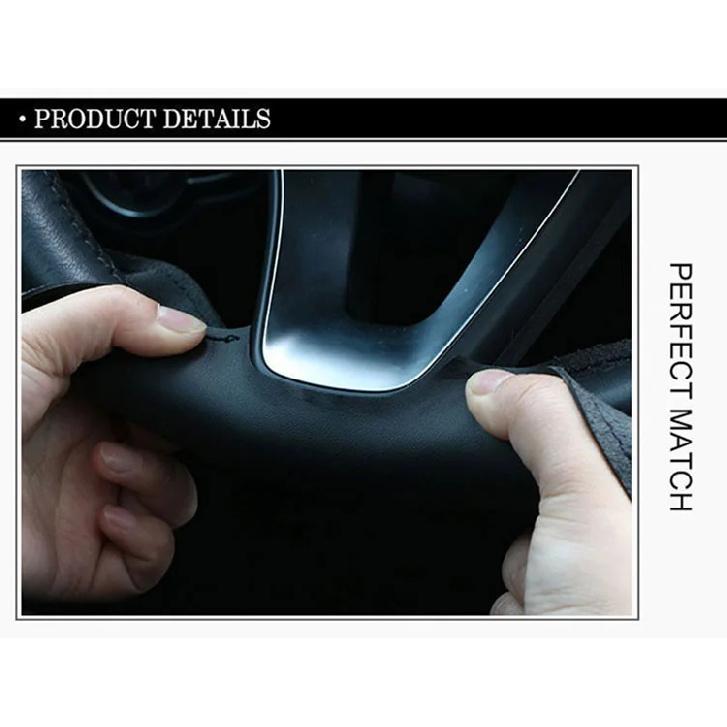 Customized Original DIY Car Steering Wheel Cover For Volvo S80 XC70 S60 XC90 Leather Braid For Steering Wheel