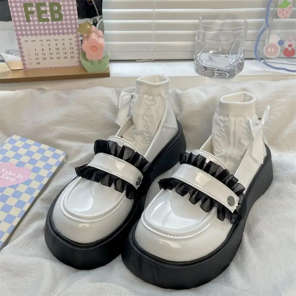 Loafers Woman Pumps with Medium Heels Shoes for Women 39 on Offer Lastest Beau Today Non Slip Y2k Young Casual Chic and Elegant