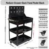 Compact Three-Layer Mobile Tool Cart for Auto Repair and Storage