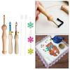 DIY Embroidery Knitting Punch Needle Pen Stitching Sewing Tool Kit+ Threads