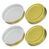 10Pcs Bees Entrance Feeders Perforated Iron Jar Lid Bees Hives Waterer Bees Canning Feeder Beekeeping Supplies