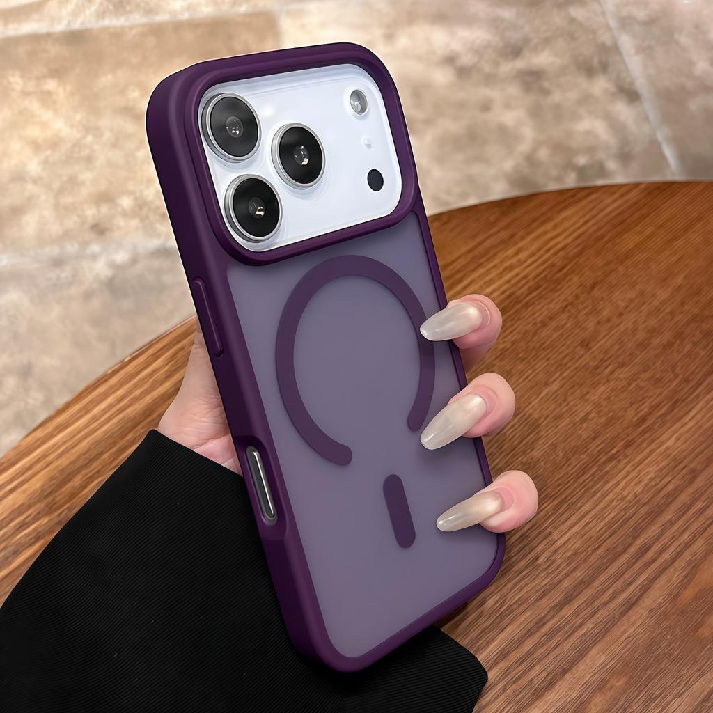 Herren Damen Schlank Matt Ultra Dünn für Magsafe Hülle für iPhone 17 Pro Max 16 15 14 13 12 11 Pro Max Air Plus Mattierte Magnetische Abdeckung