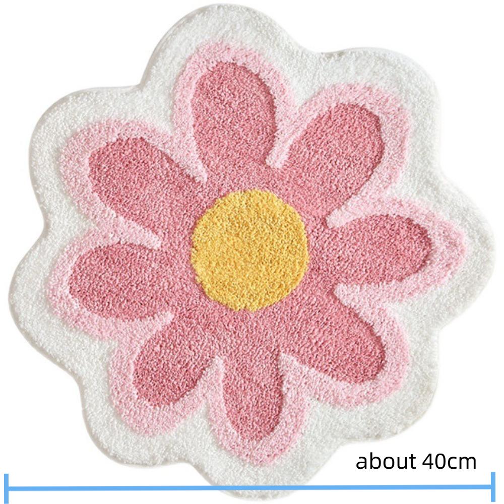 Non Slip Bath Mat Rug Ultra Soft Absorbent Bath Mat Simple Ins Absorbent Door Mat  Home Decoration