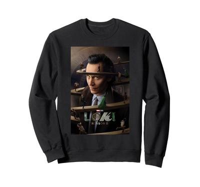 Marvel Studios Loki Season 2 TVA Spiral Slope Run Poster Sweatshirt
