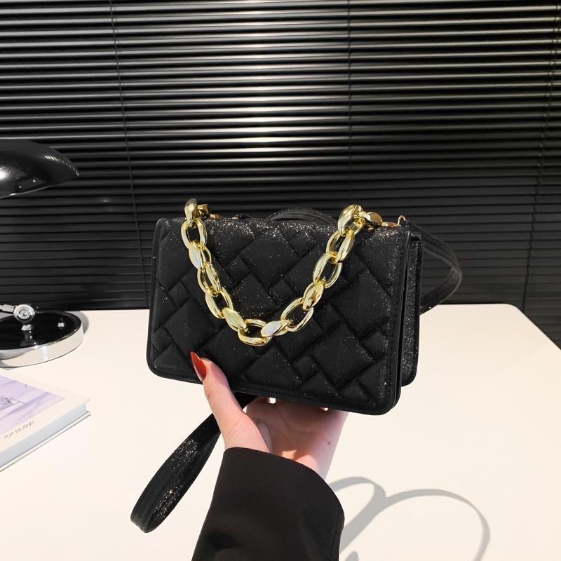 Fashionable Street Style Small Square Handbag Versatile Shoulder Bag In Soft Colors