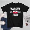 Patriotic Flag Poland Est1918 Warsaw Unisex Tshirt Tees Tshirt Oneck T Shirts Unisex Boys Clothing 100 Cotton