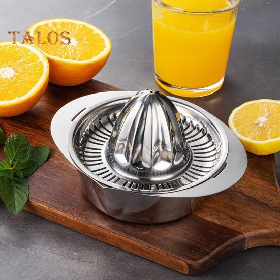 Manual Juicer Lemon Orange Squeezer Portable Hand Press Stainless Steel Citrus Juicer for Home Kitchen