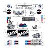Hot Motorcycle Body Stickers For BMW E93 F10 F20 F30 F40 F15 F25 F26 F31 F49 F86 M3 M5 X3 x1 e46 M Film Vinyl Decals Reflective AY7