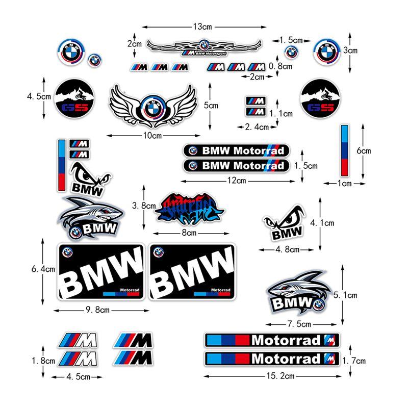 Hot Motorcycle Body Stickers For BMW E93 F10 F20 F30 F40 F15 F25 F26 F31 F49 F86 M3 M5 X3 x1 e46 M Film Vinyl Decals Reflective AY7