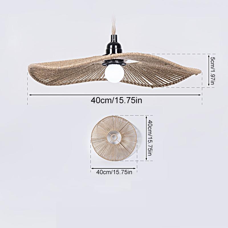 1PC Accessory DIY Household Cover Adornment Creative Decoration Retro Imitation Rattan High Quality Pastoral Style Lampshade