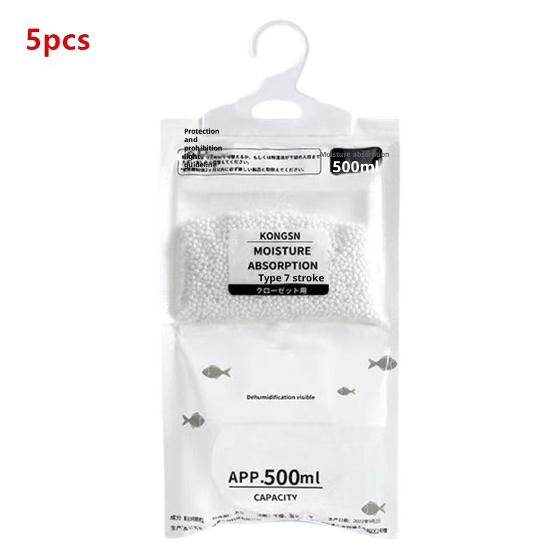 50G 5/10Pcs Moisture Absorber Hanging Drying Clothes Dehumidifier Wardrobe Dehumidifier Dry Bag Desiccant Moisture Absorption