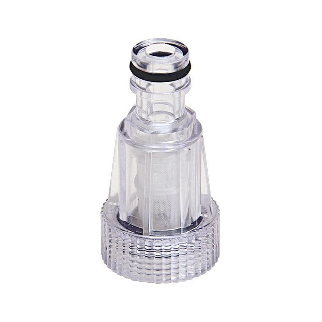 

3/4 Car Wash Water Pipe Adapter Transparent Joint with Filter Thread Faucet Quick Connector Not Easy to Fall off 1