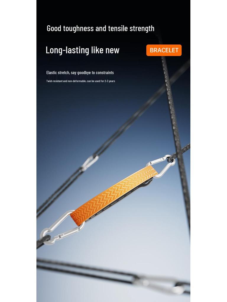 Anti-Static Negative Ion Silicone and Metal Magnet Bracelet Pendant