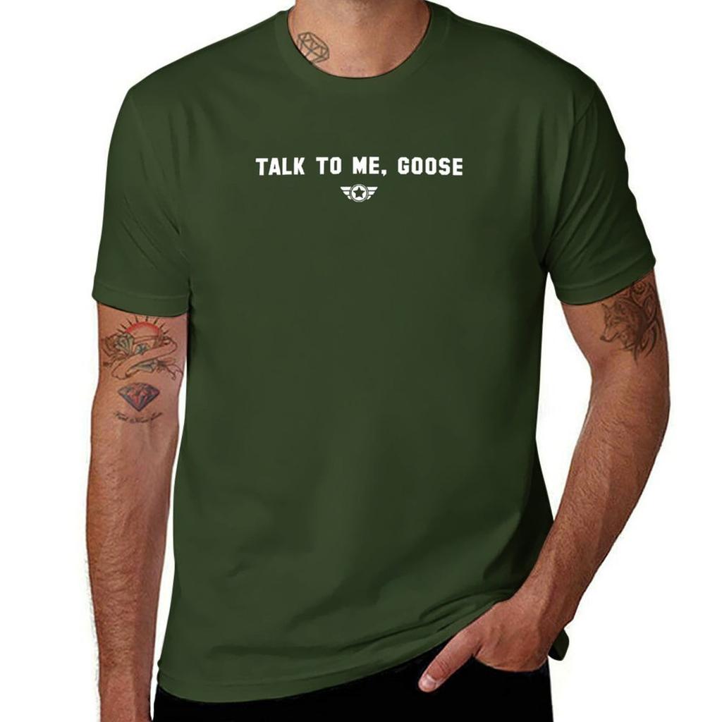 Talk to me, Goose (white) T-Shirt oversized t shirt valentines boutique clothes tshirts personalised mens tall t shirts