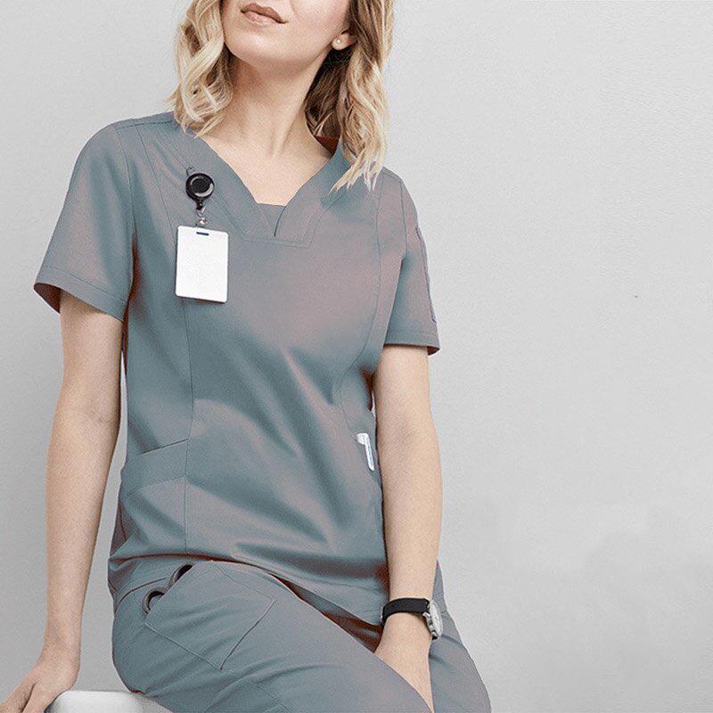 

Хирургический костюм для врача, медсестры, салона, стоматологии, больничная рабочая одежда L