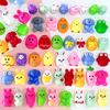 1-100PCS Multifunctional Easter Squishy Toys Stress Relief Sensory Fidget Mini Egg Cute Bunny Animal Easter Basket Stuffers Gift
