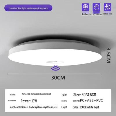 Oeny Ultra-Dünne LED-Deckenleuchte mit Bewegungssensor