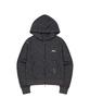 Tansanmagnesium Eyelet Zip-Up Hoodie (Leopard Charcoal)