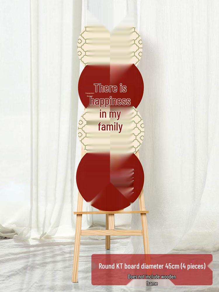 Customized Wedding Reception KT Board and Artificial Flower Display Stand
