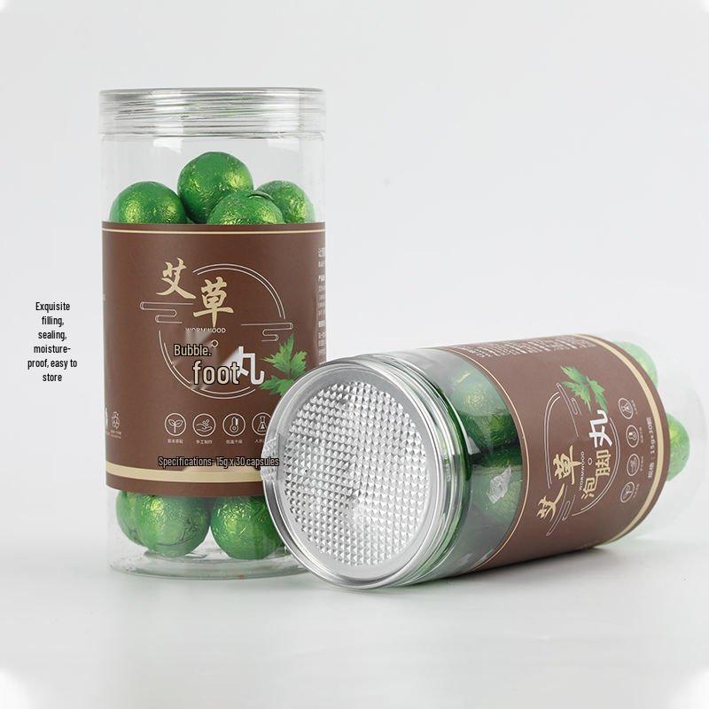 Mugwort & Safflower Herbal Foot Soak Balls - Softening, Warming Essence for Relaxing Foot Care
