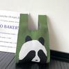 Cute Panda Knitted Shoulder Bag, Versatile for Spring And Summer, Large Capacity Tote Bag for Students And Commuters